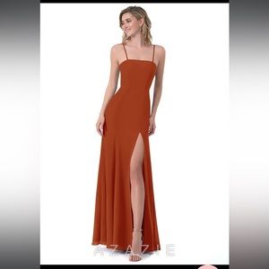 Azazie Cossette Bridesmaid Dress - Paprika